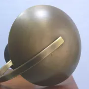 Brass table lamp, model Hillebrand 7613, 1960s