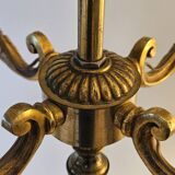 Lampadaire tripode en bronze de style Louis XV