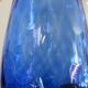 Italy vase in textured blue glass 70s