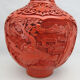 Chinese vase in red lacquer