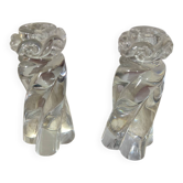 Baccarat crystal candlestick x2