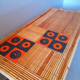 Rattan table, Audout Minet / Capron 1950