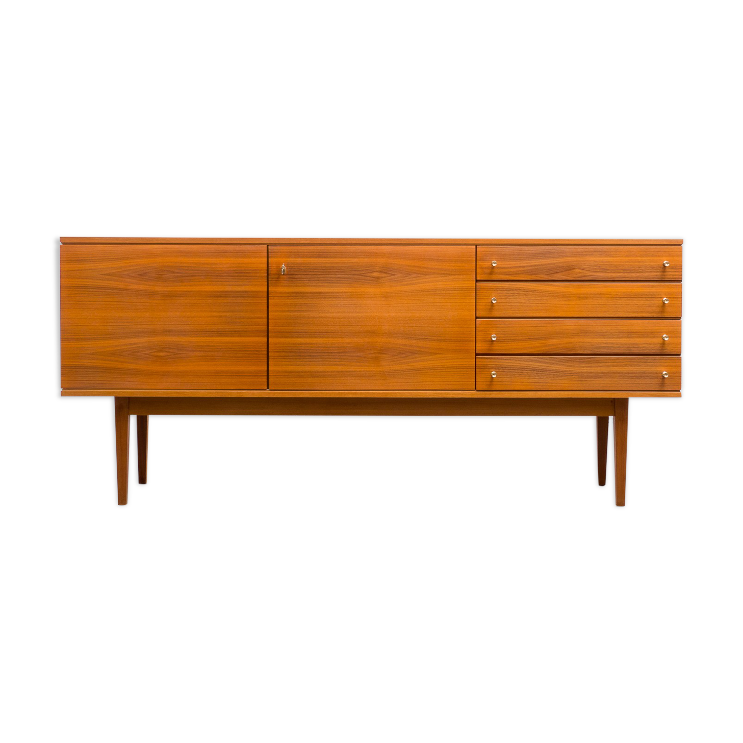 Vintage row, walnut, restored