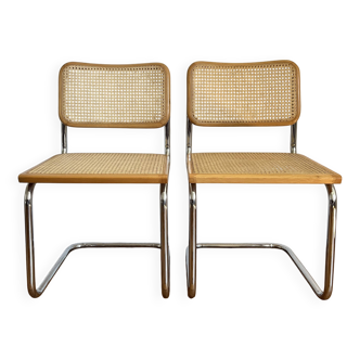 Set of 2 Cesca chairs by Marcel BREUER b32