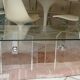 Table basse Cheverny modèle Mini star 1970 vintage plexiglas et verre
