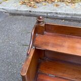 19th century Georgian bedside table in solid mahogany wood