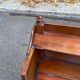 19th century Georgian bedside table in solid mahogany wood