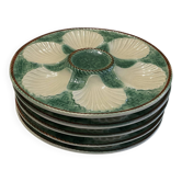 5 Longchamp oyster plates