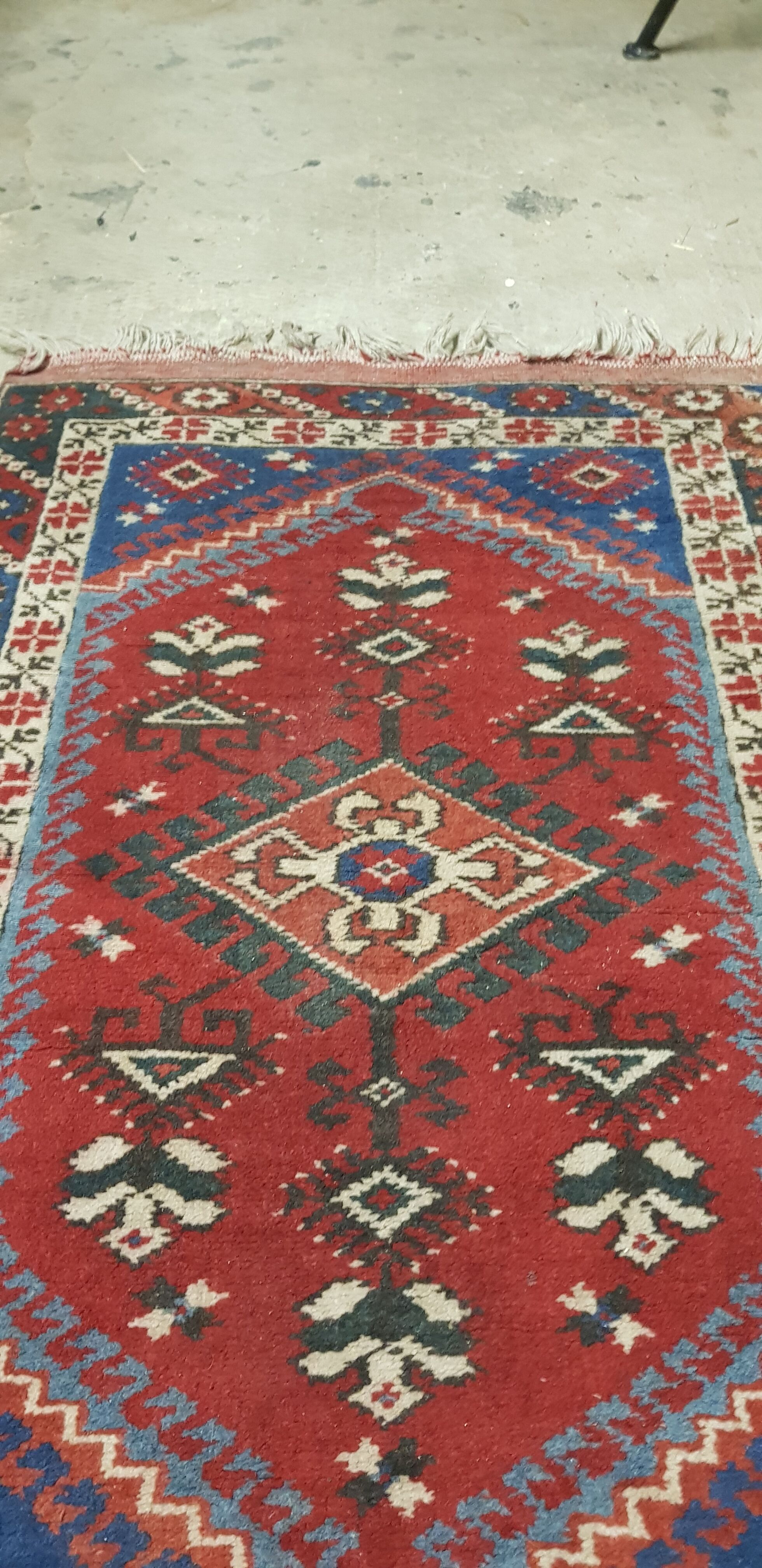 Handmade Persian rug 1124x77cm