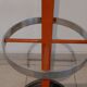 Coat rack vintage wrought iron orange and chrome