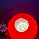 Vintage red opaline suspension globe