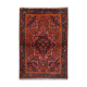 Handmade vintage persian rug traditional red wool rug- 142x187cm