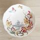Fruit bowl with polychrome design in Lunéville earthenware, round dish
