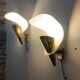 Modernist wall sconces by Metalarte 1950-60