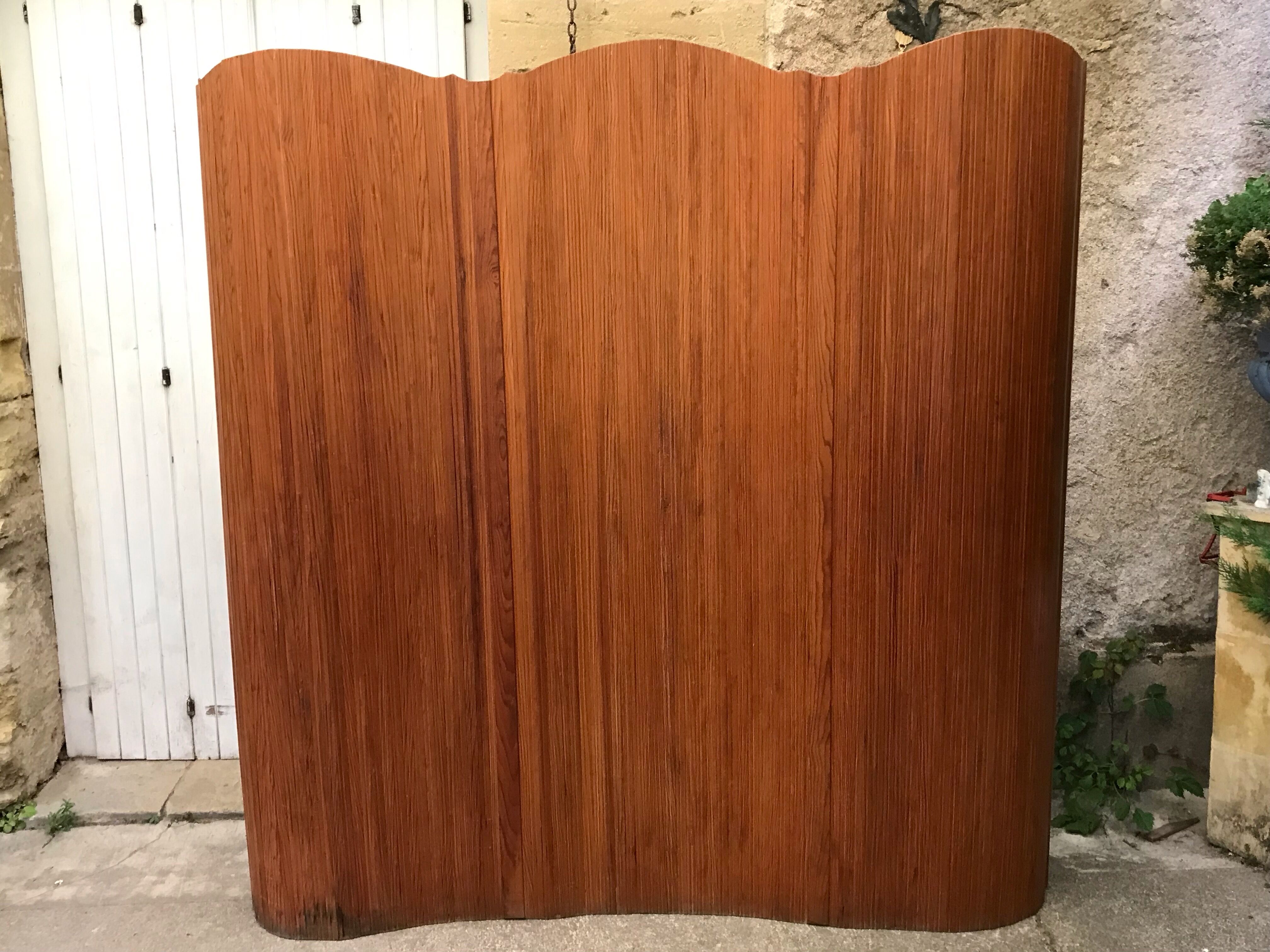 Screen wooden slats 50s