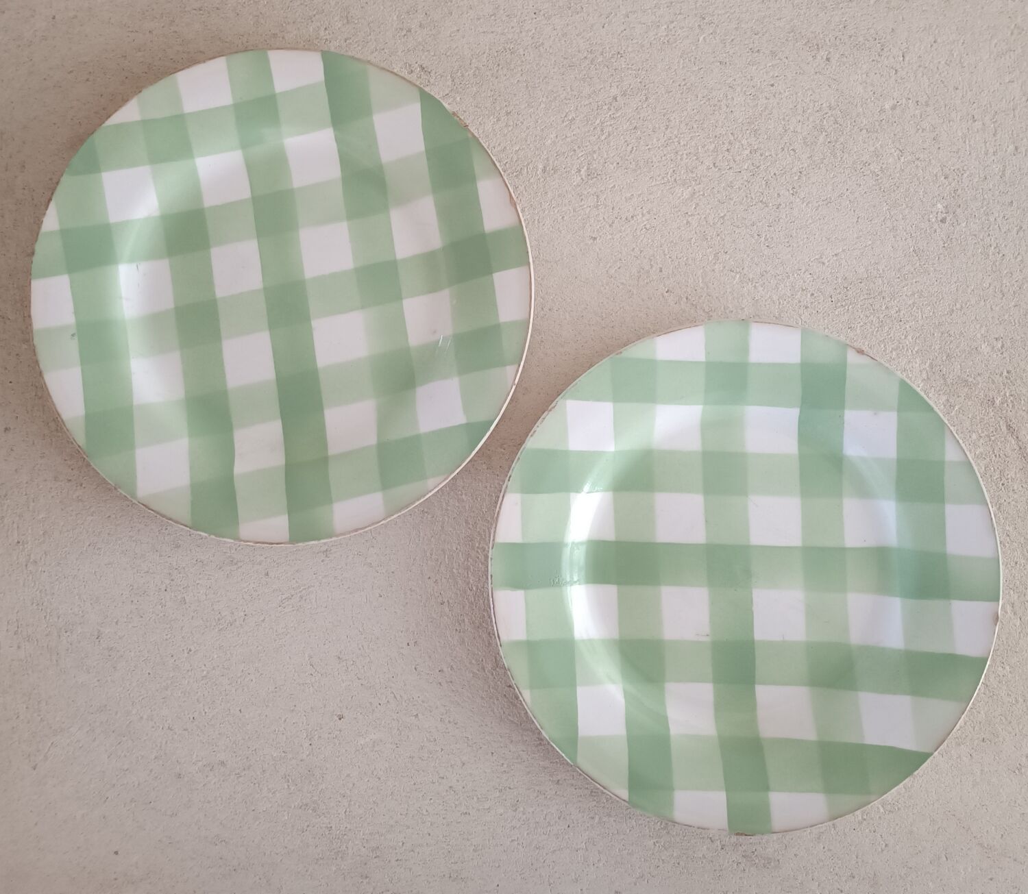 Lot de 2 assiettes Digoin Sarreguemines