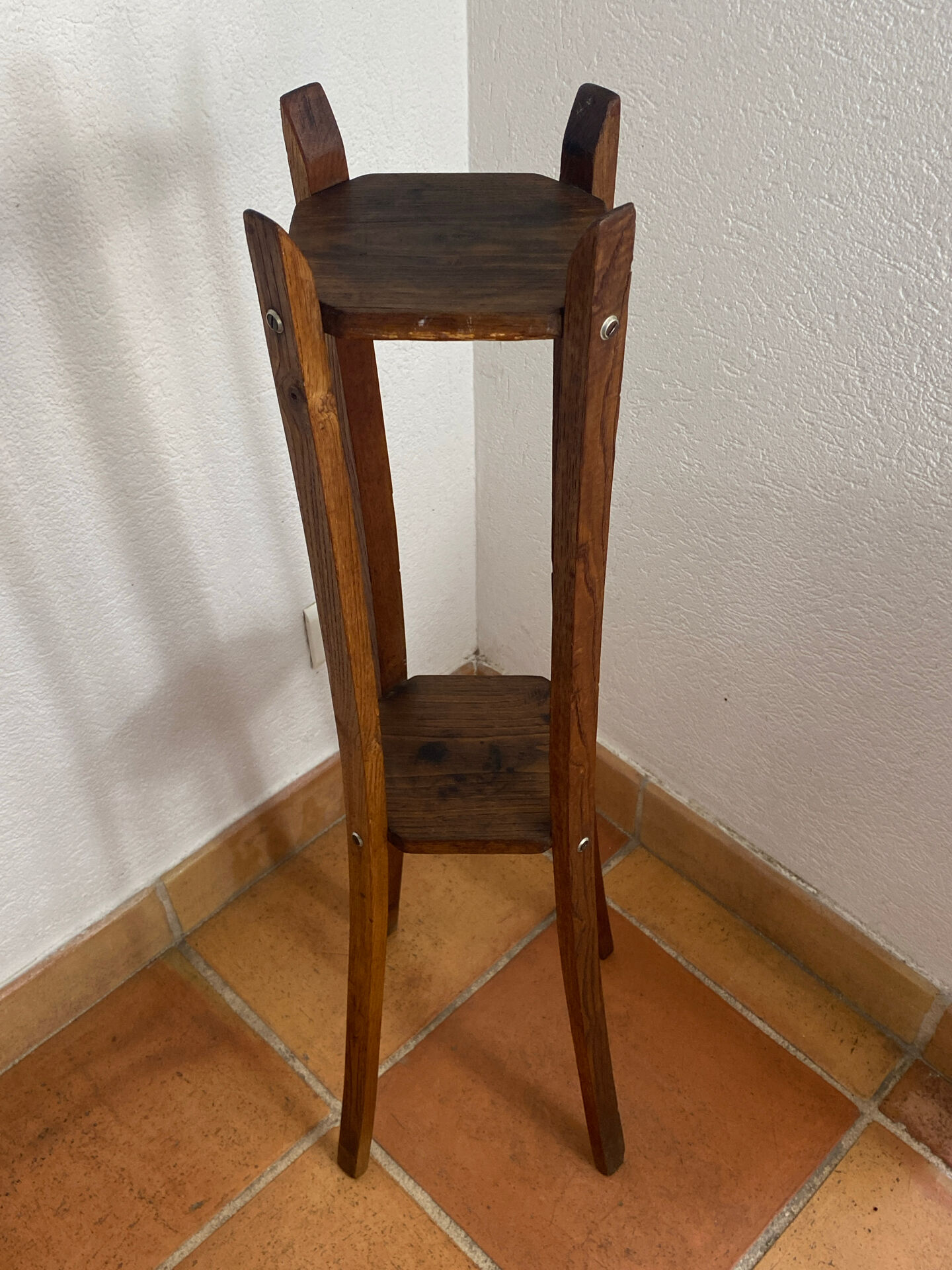 Sellette  en bois, années 50