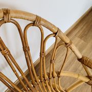 Pair of adult rattan armchairs