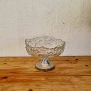 Vintage glass fruit bowl