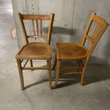 Pair of 1950s bistro chairs