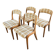 Lot de 4 chaises vintage self