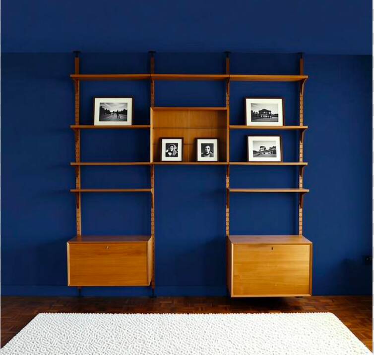 Scandinavian wall system in teak 1960