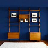 Scandinavian wall system in teak 1960