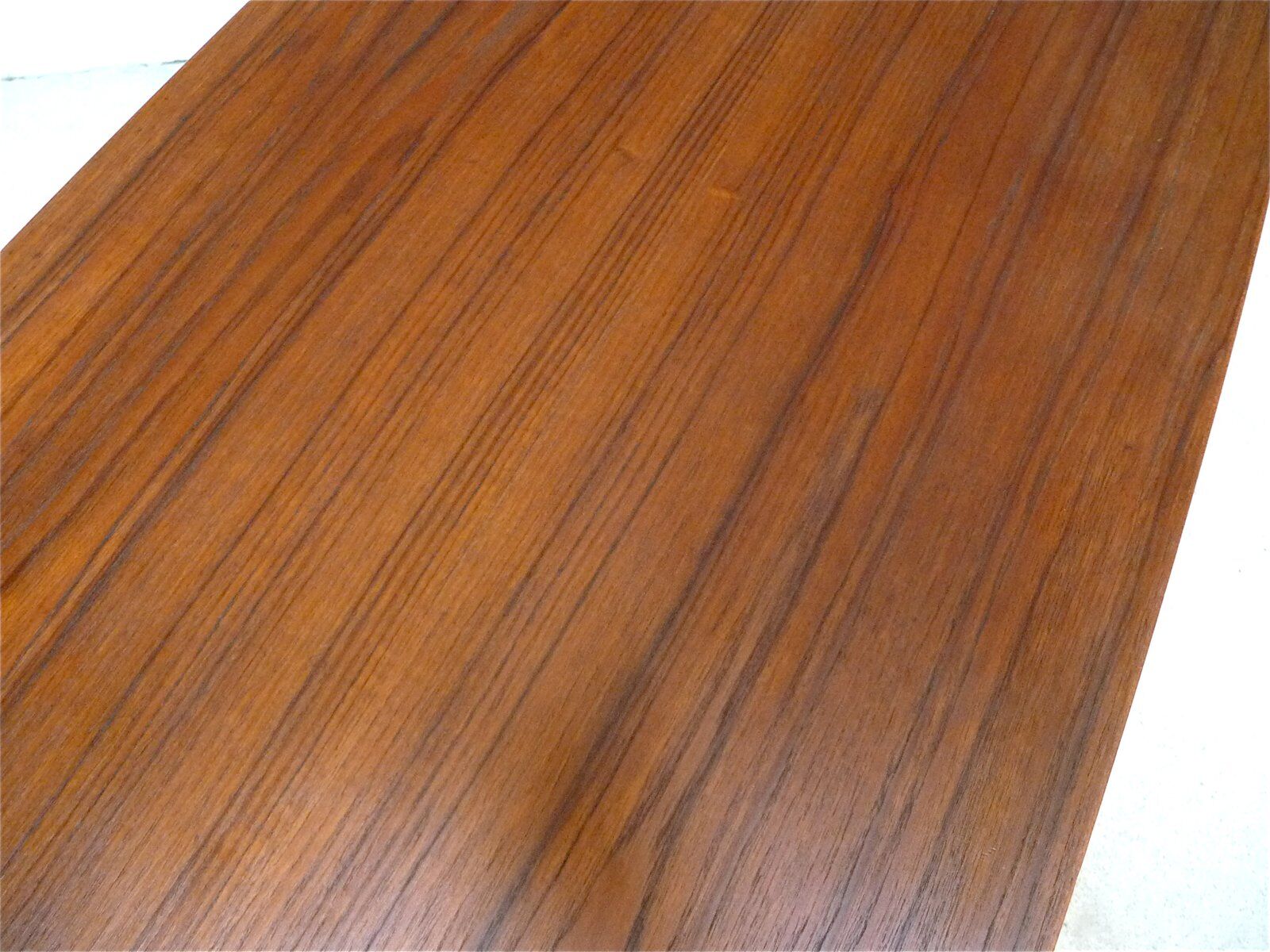 Curved Danish teak coffee table with additional shelf compartment, 1960s