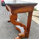 Cherry wood console from the 1830s