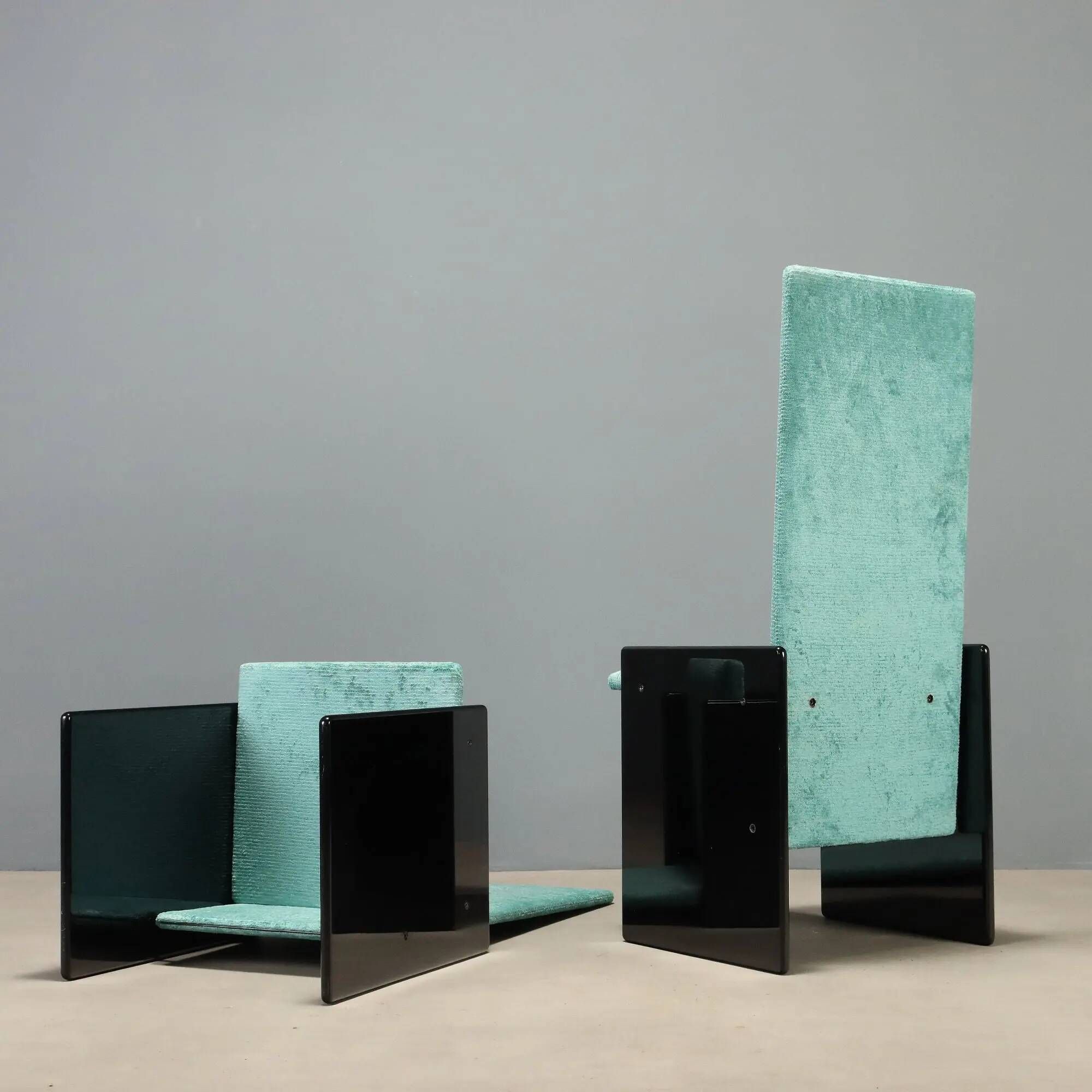 Vintage Simon chairs model "Kazuki" designed by Kazuhide Takahama, Italy, 1970s.