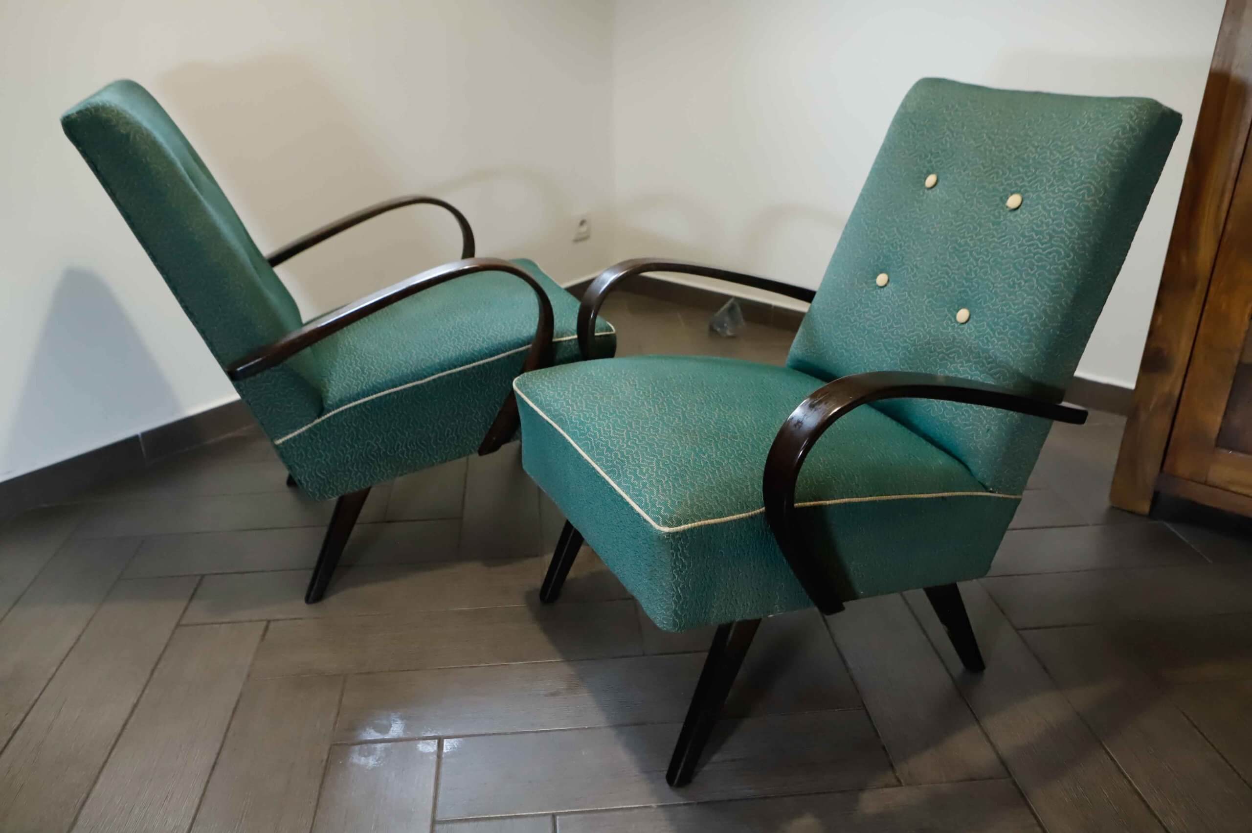 Ensemble de 2 fauteuils lounge TON par Jaroslav Šmídek