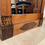 Biedermeier Mirror in Mahogany, Birch & Thuja Roots Wood, Austria, 1820s