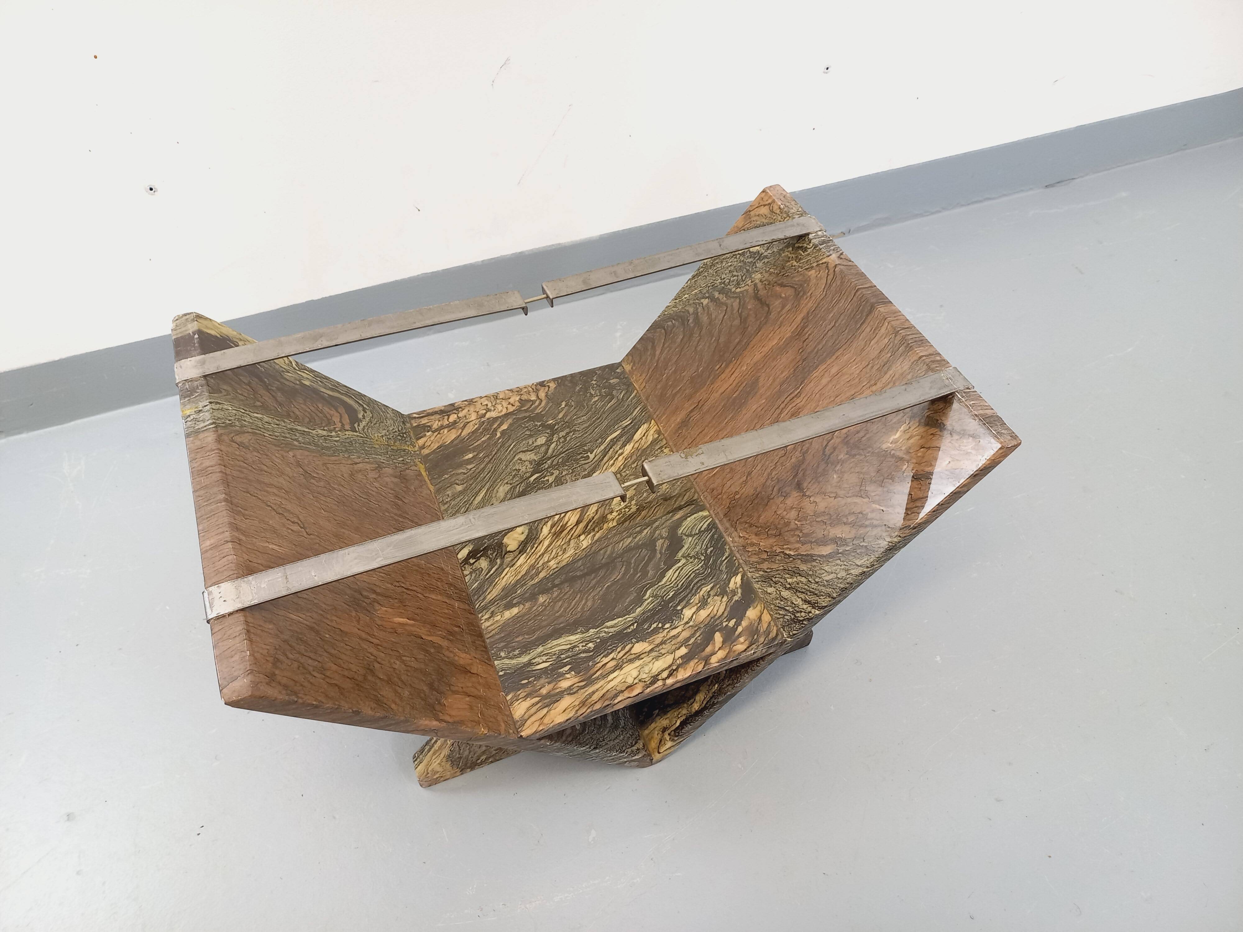 Vintage marble coffee table from the 1970s.