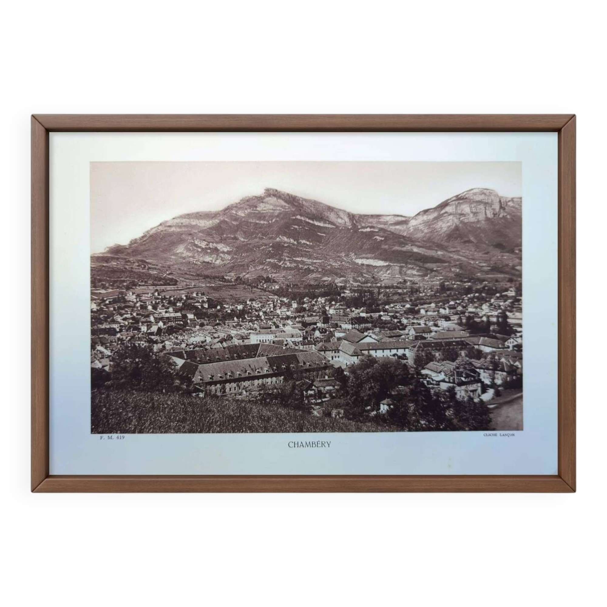 Chambéry, Savoie, photo print from 1942.