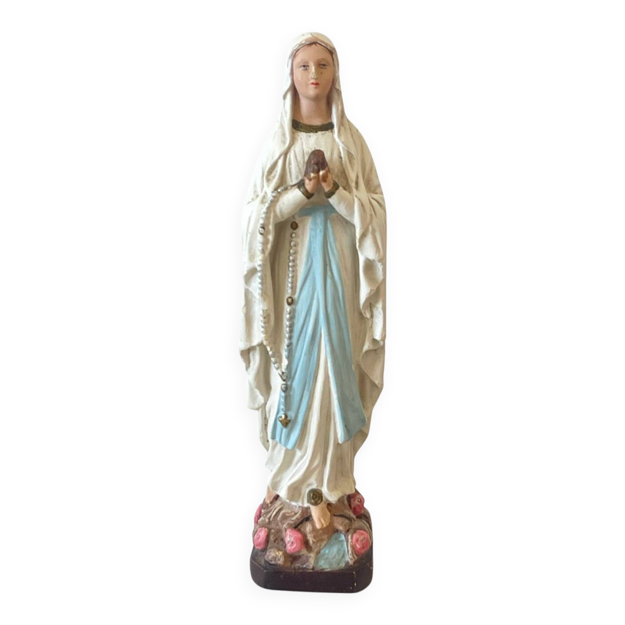 Vierge Marie polychrome 1940/1960.