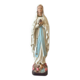 Vierge Marie polychrome 1940/1960.
