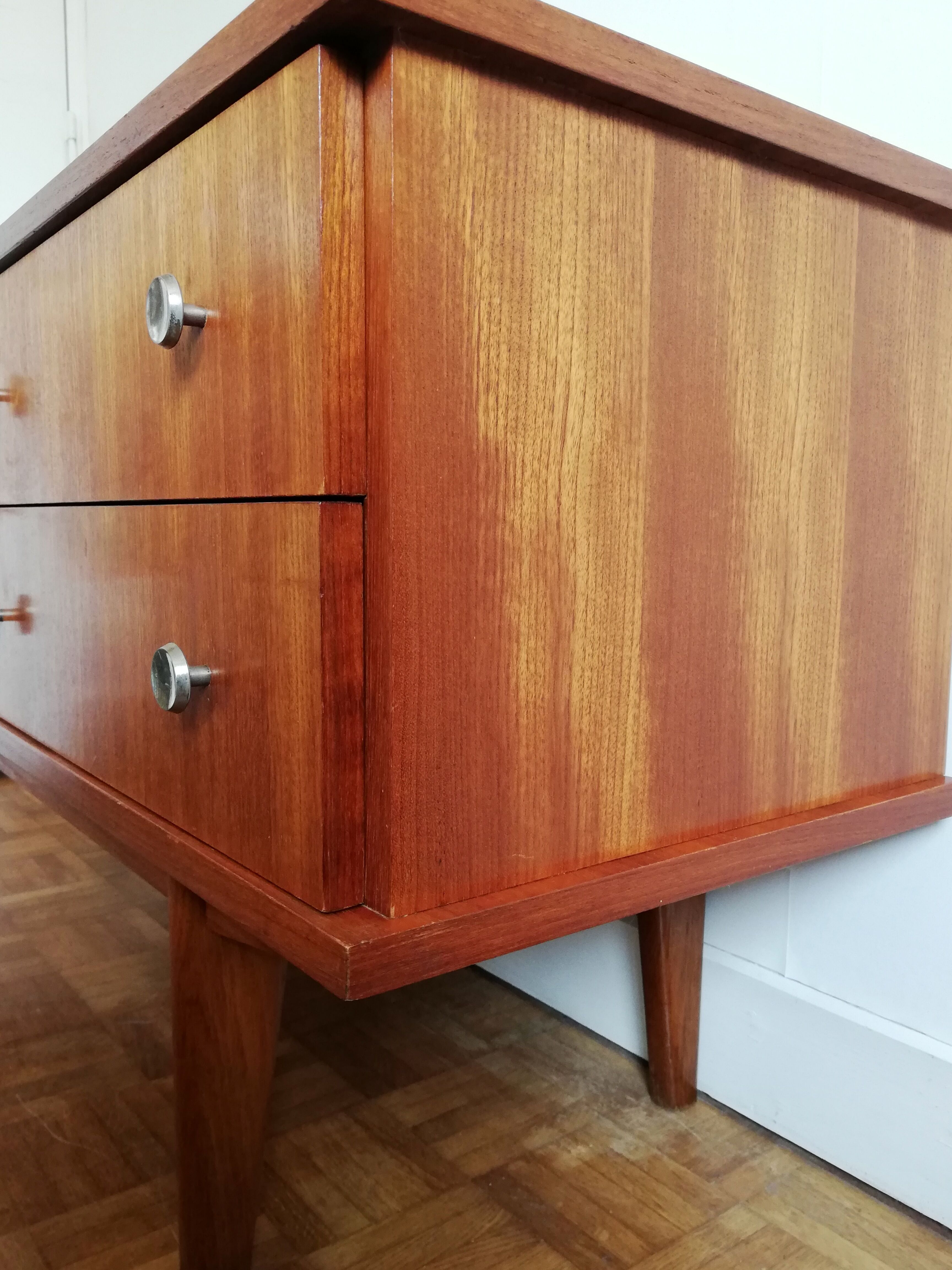 Enfilade furniture tv Scandinavian teak 60s