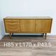 Vintage Scandinavian wooden sideboard