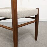 Set of 4 Danish teak chairs from the 60s and 70s