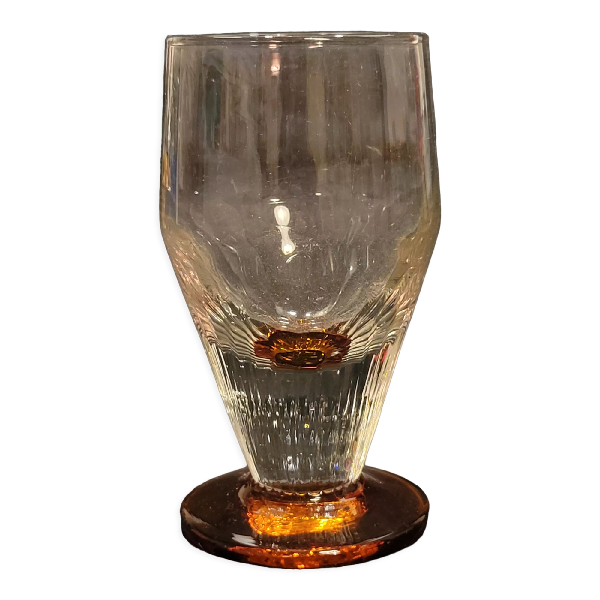 Old two-tone absinthe glass