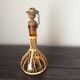 Bottle glass and wicker