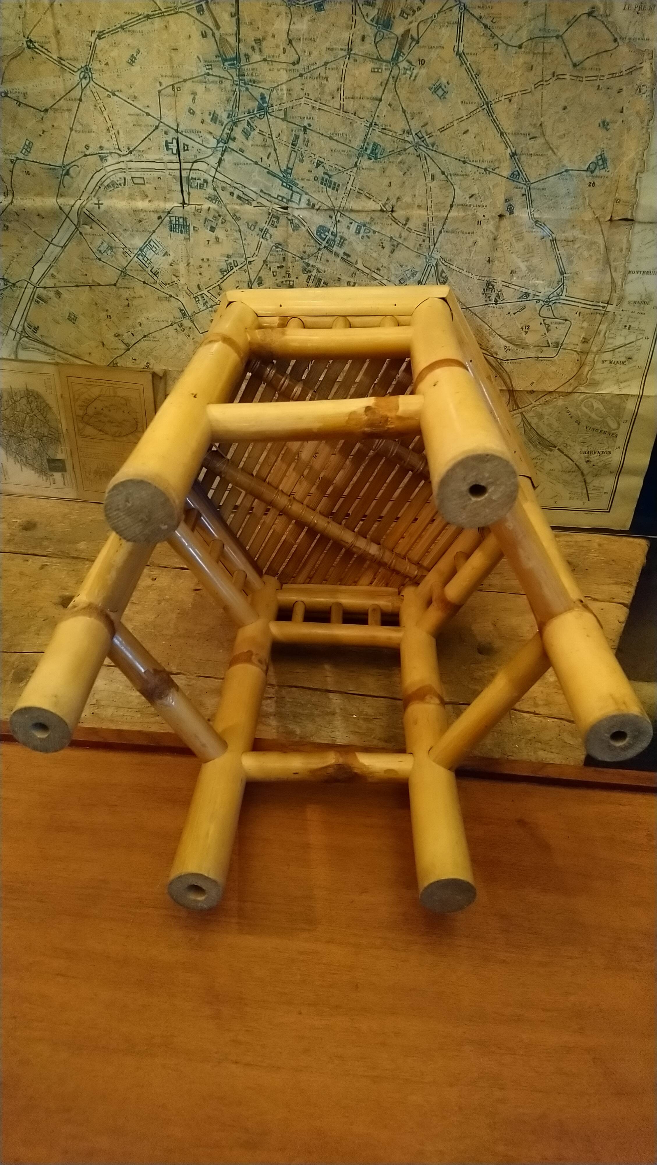 Side table, stool, bamboo plant stand