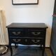 Stamped black Louis XV chest of drawers