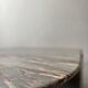 water green, beige and pink/burgundy marble drop coffee table, Roche Bobois 1970