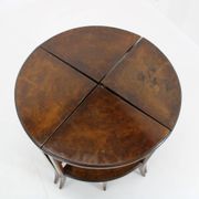 Tables gigognes Art Déco des années 1930 en noyer, Tchécoslovaquie