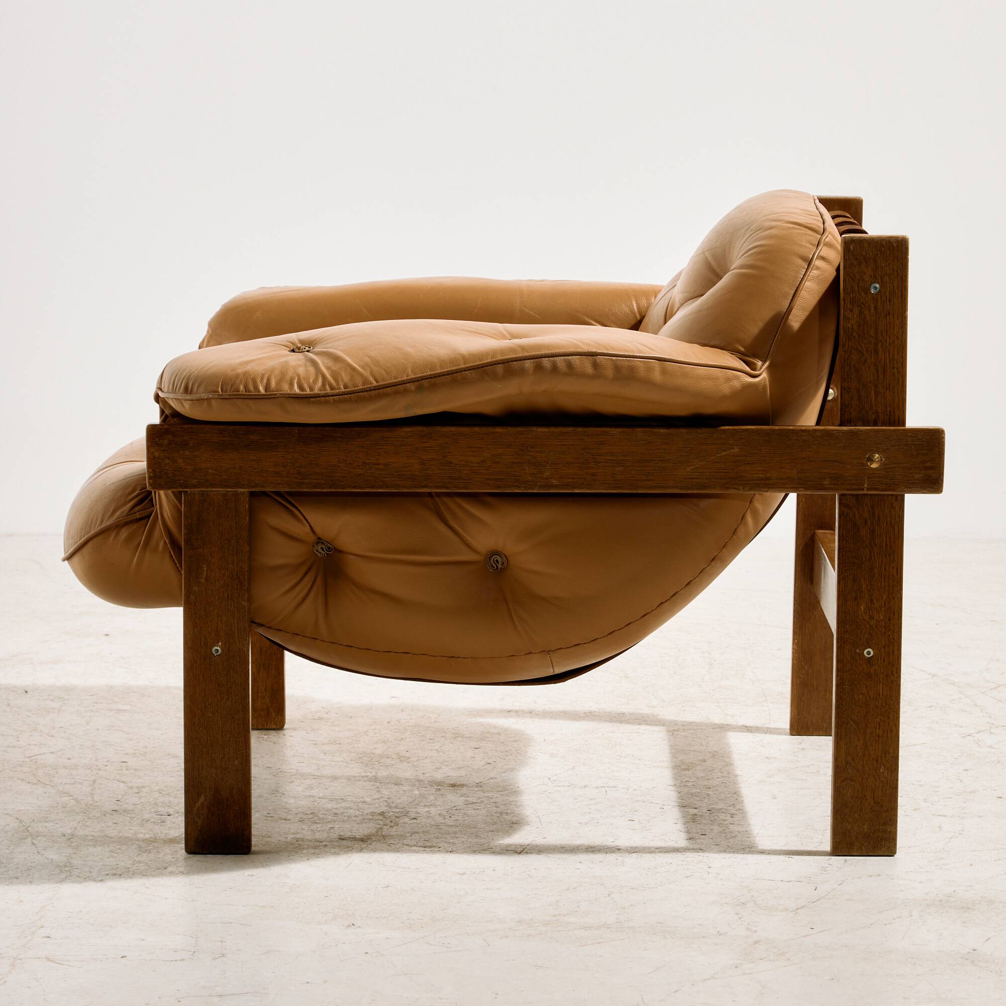 Hungarian leather sofa set by Ipoly Furniture Factory, set of 2.