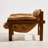 Hungarian leather sofa set by Ipoly Furniture Factory, set of 2.