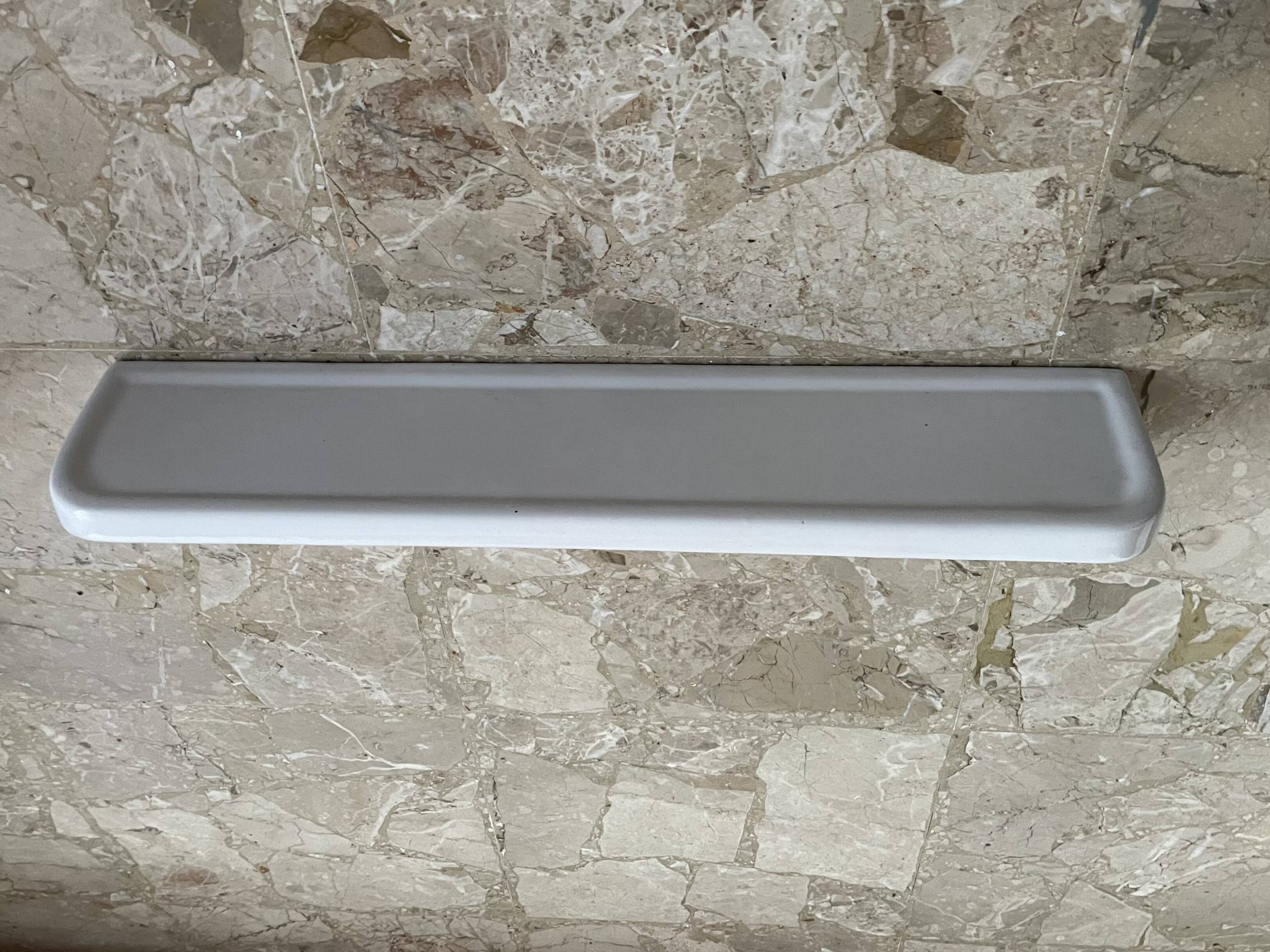 Old earthenware shelf