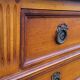 Louis xvi style chest of drawers in cherry wood 3 drawers