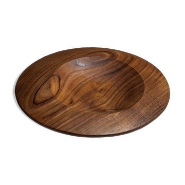 Small circular teak monoxyle pocket tray D25 H7